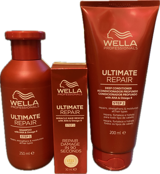 Wella Professionals Ultimate Repair matu kopšanas komplekts.