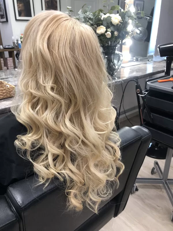 #gaišomatuburvība #blondehairdye #beautyblondehair #eveninghairstyle